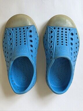 Kids Blue Slip-On Water Shoes Native